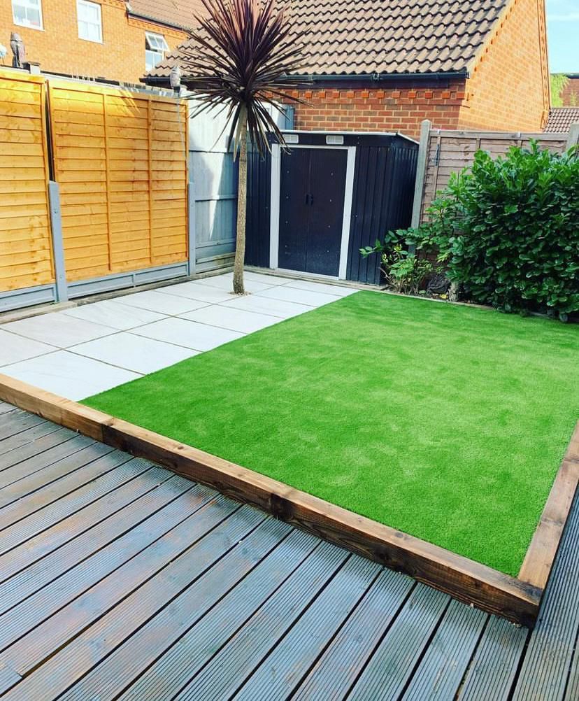 Combined decking and patio project